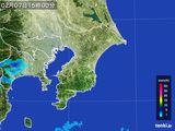 2016年02月07日の千葉県の雨雲レーダー
