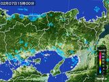 雨雲レーダー(2016年02月07日)