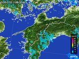 2016年02月07日の愛媛県の雨雲レーダー