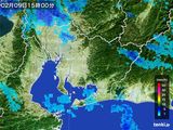 2016年02月09日の愛知県の雨雲レーダー