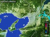 雨雲レーダー(2016年02月09日)