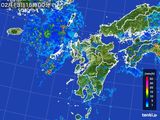 雨雲レーダー(2016年02月13日)