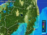 雨雲レーダー(2016年02月15日)