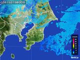 2016年02月15日の千葉県の雨雲レーダー