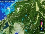 雨雲レーダー(2016年02月16日)