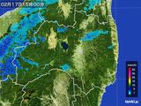 雨雲レーダー(2016年02月17日)