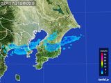 2016年02月17日の千葉県の雨雲レーダー