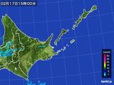 雨雲レーダー(2016年02月17日)