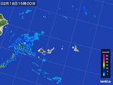 2016年02月18日の沖縄県(宮古・石垣・与那国)の雨雲レーダー