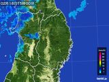 雨雲レーダー(2016年02月18日)