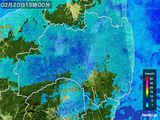 雨雲レーダー(2016年02月20日)