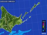 雨雲レーダー(2016年02月20日)
