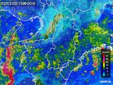 雨雲レーダー(2016年02月20日)