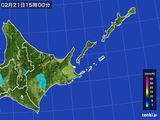 雨雲レーダー(2016年02月21日)