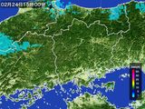 雨雲レーダー(2016年02月24日)