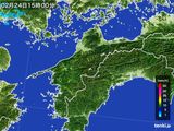 2016年02月24日の愛媛県の雨雲レーダー