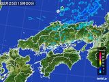 雨雲レーダー(2016年02月25日)