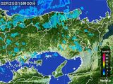 雨雲レーダー(2016年02月25日)