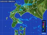 2016年02月25日の道南の雨雲レーダー