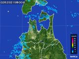 雨雲レーダー(2016年02月25日)