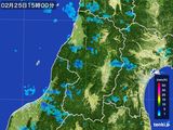 雨雲レーダー(2016年02月25日)