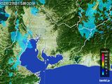 2016年02月27日の愛知県の雨雲レーダー