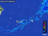 2016年02月27日の沖縄県(宮古・石垣・与那国)の雨雲レーダー