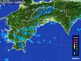 2016年03月06日の高知県の雨雲レーダー