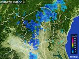 2016年03月07日の栃木県の雨雲レーダー