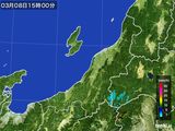 2016年03月08日の新潟県の雨雲レーダー