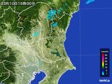 2016年03月10日の茨城県の雨雲レーダー