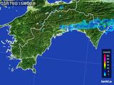 2016年03月19日の高知県の雨雲レーダー