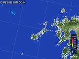 2016年03月25日の長崎県(五島列島)の雨雲レーダー