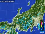 雨雲レーダー(2016年03月28日)