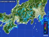 2016年03月28日の東海地方の雨雲レーダー
