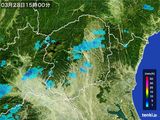 2016年03月28日の栃木県の雨雲レーダー