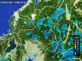 雨雲レーダー(2016年03月28日)