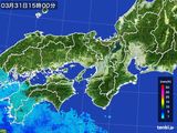 2016年03月31日の近畿地方の雨雲レーダー