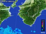 2016年03月31日の和歌山県の雨雲レーダー