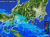 2016年04月01日の東海地方の雨雲レーダー