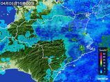 2016年04月01日の徳島県の雨雲レーダー