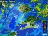 2016年04月07日の愛知県の雨雲レーダー