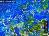 雨雲レーダー(2016年04月07日)