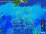 雨雲レーダー(2016年04月07日)