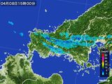 雨雲レーダー(2016年04月08日)
