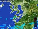 雨雲レーダー(2016年04月09日)