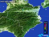 2016年04月10日の徳島県の雨雲レーダー