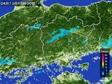 2016年04月11日の岡山県の雨雲レーダー