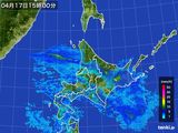 2016年04月17日の北海道地方の雨雲レーダー