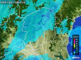 雨雲レーダー(2016年04月18日)